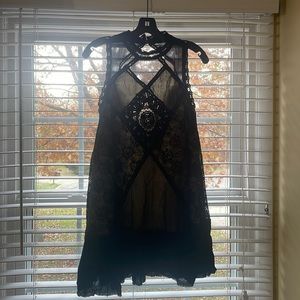 FREE PEOPLE. Size M black dress